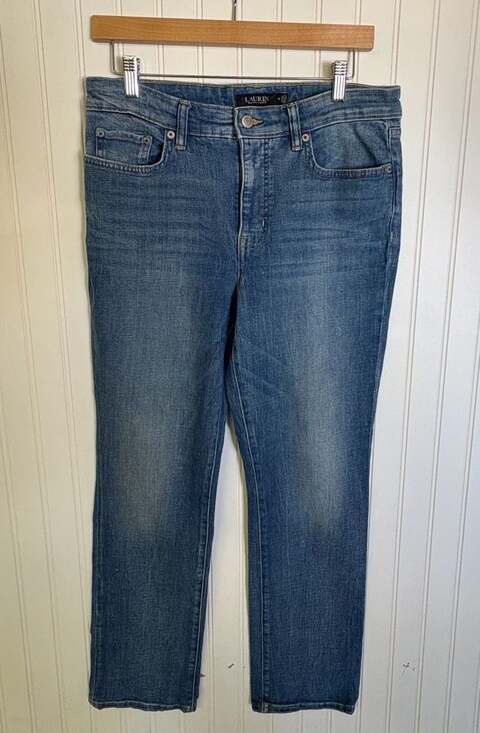 Lauren Ralph Lauren Denim - Lauren Ralph Lauren Women's Medium Wash Straight Leg Denim Jeans